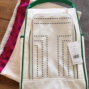 NEW Tory Burch Perforated T-Golf ShoeBag